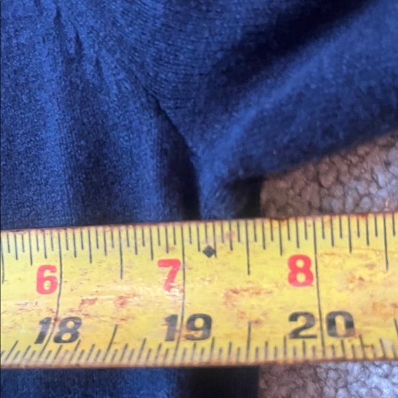 J. Crew Navy Cotton/Cashmere Blend Crewneck Sweater Size M - Picture 8 of 9